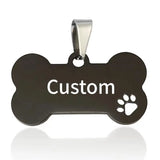 Custom Engraved Stainless Steel Dog Tag — Personalized Pet ID Charm