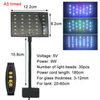 USB Full Spectrum Aquarium LED Grow Light (Aquatic Plants, Clip-On)