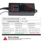 Digital Terrarium Thermostat — LED Controller with Waterproof Probe