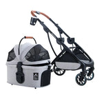 2-in-1 Foldable Pet Stroller & Carrier Travel System