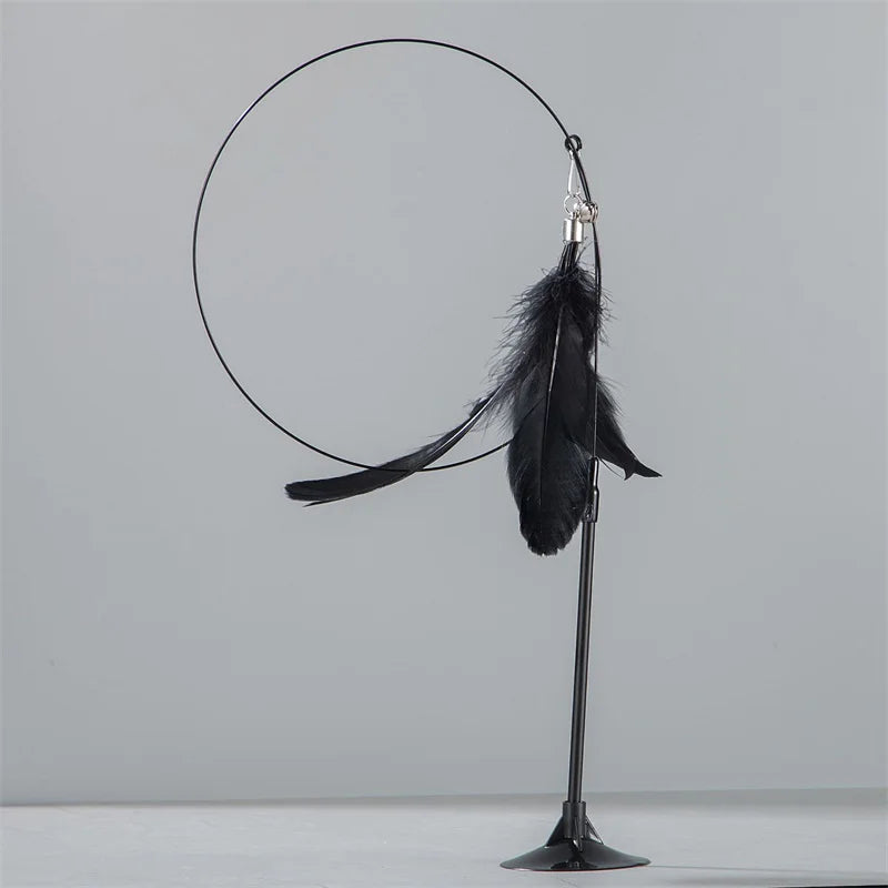 Suction Cup Feather & Bell Cat Teaser