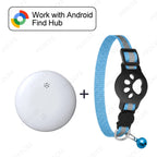 Lightweight Waterproof Cat Tracking Collar - Google Find Hub Bluetooth GPS Locator
