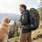 3-in-1 Stainless Steel Pet Water Bottle (Multi-Layer, Leak-Free, Detachable)