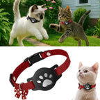 Reflective Pet Collar GPS Necklace with AirTag Holder - Waterproof