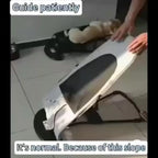 Elevated Folding Pet Rocking Chair for Sunbathing, Under 30lbs
