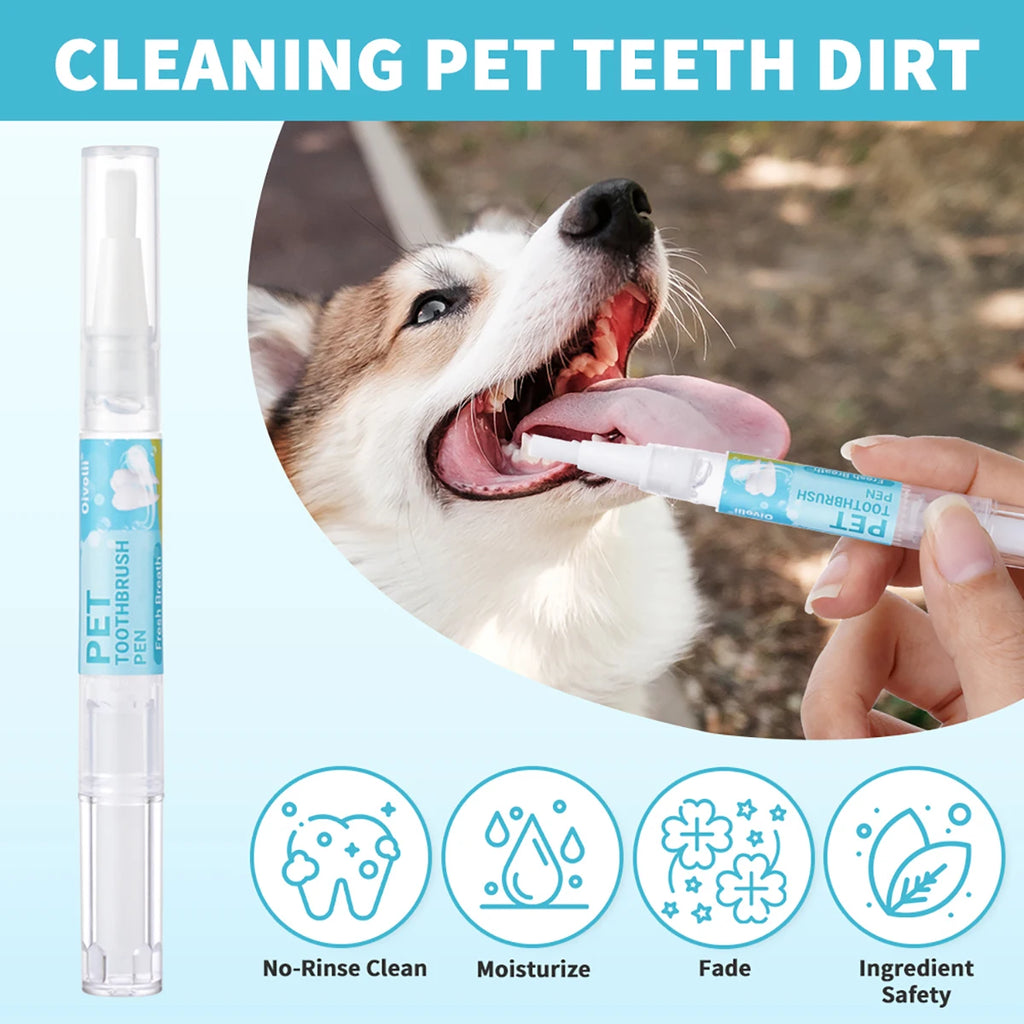 Soft-Brush Dental Gel Pen — Tartar Control & Gentle Gum Care, 3-Pack