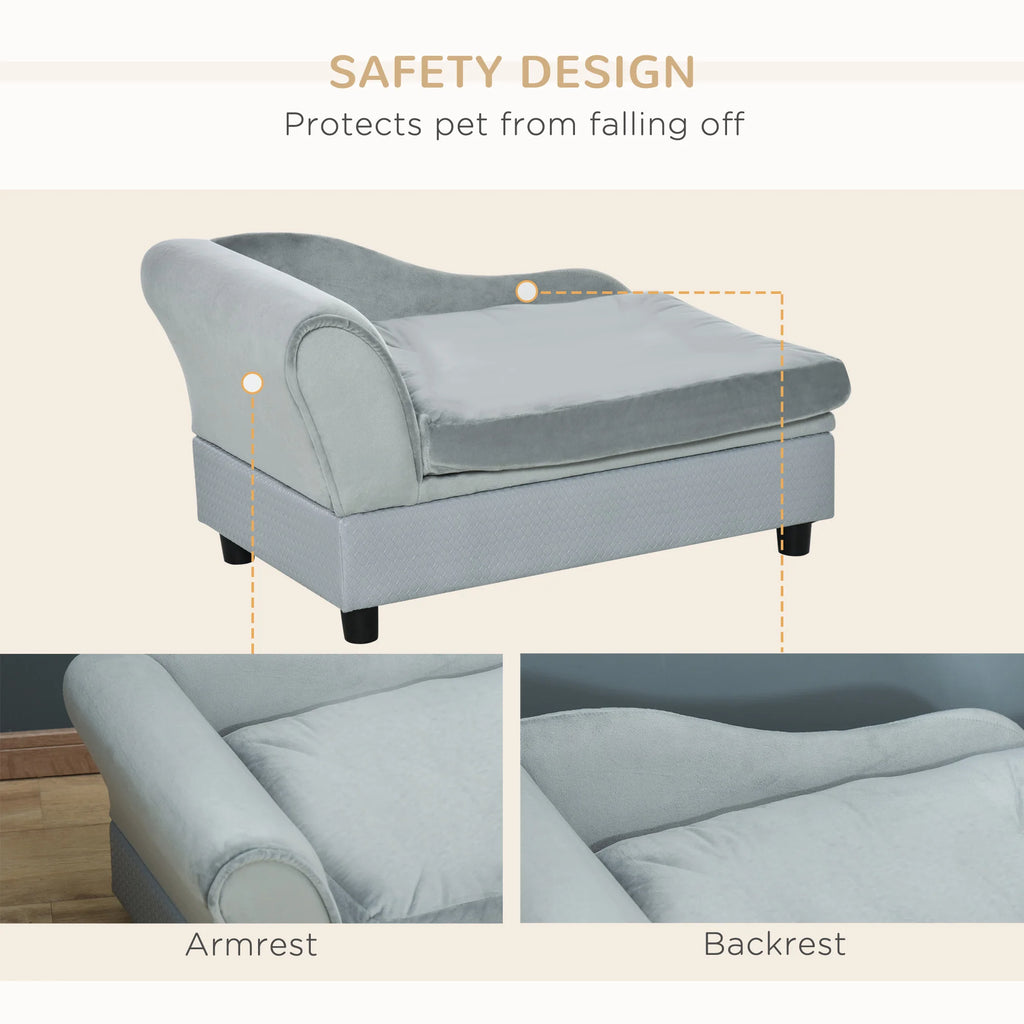 Luxury Dog Sofa Bed with Hidden Storage