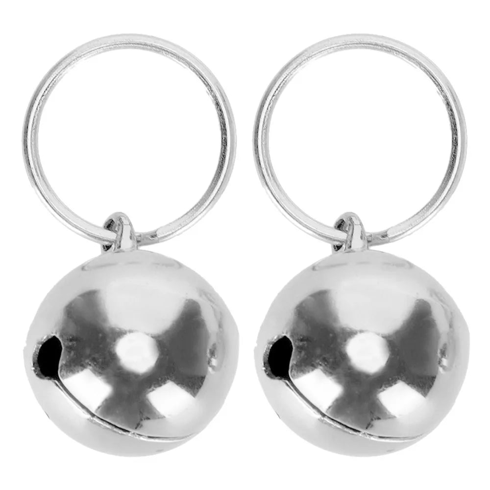 Pet Charm Dog Bells 2-Pack (Gold & Silver Tone, Polished)