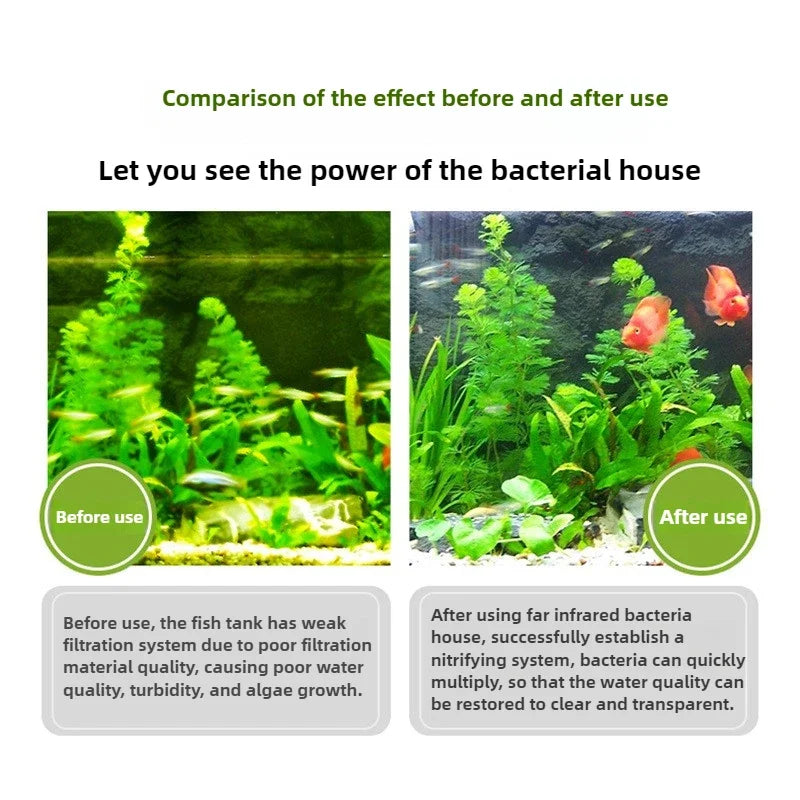 Nano Bacteria House Aquarium Filter Media (Bio Filtration, Nitrification)