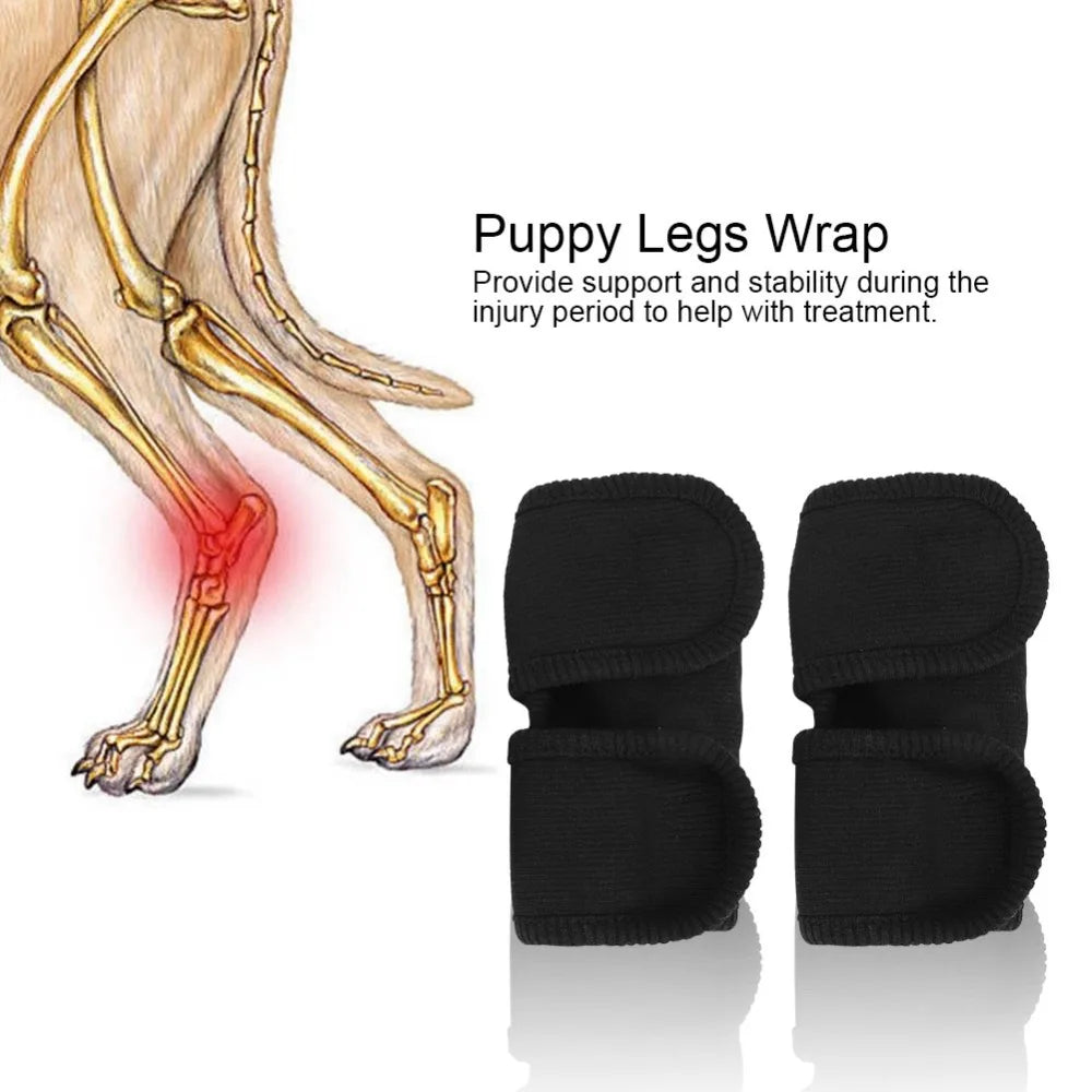 Pet Knee Brace Sleeves 2-Pack (Soft Lining, Thermal, Breathable)
