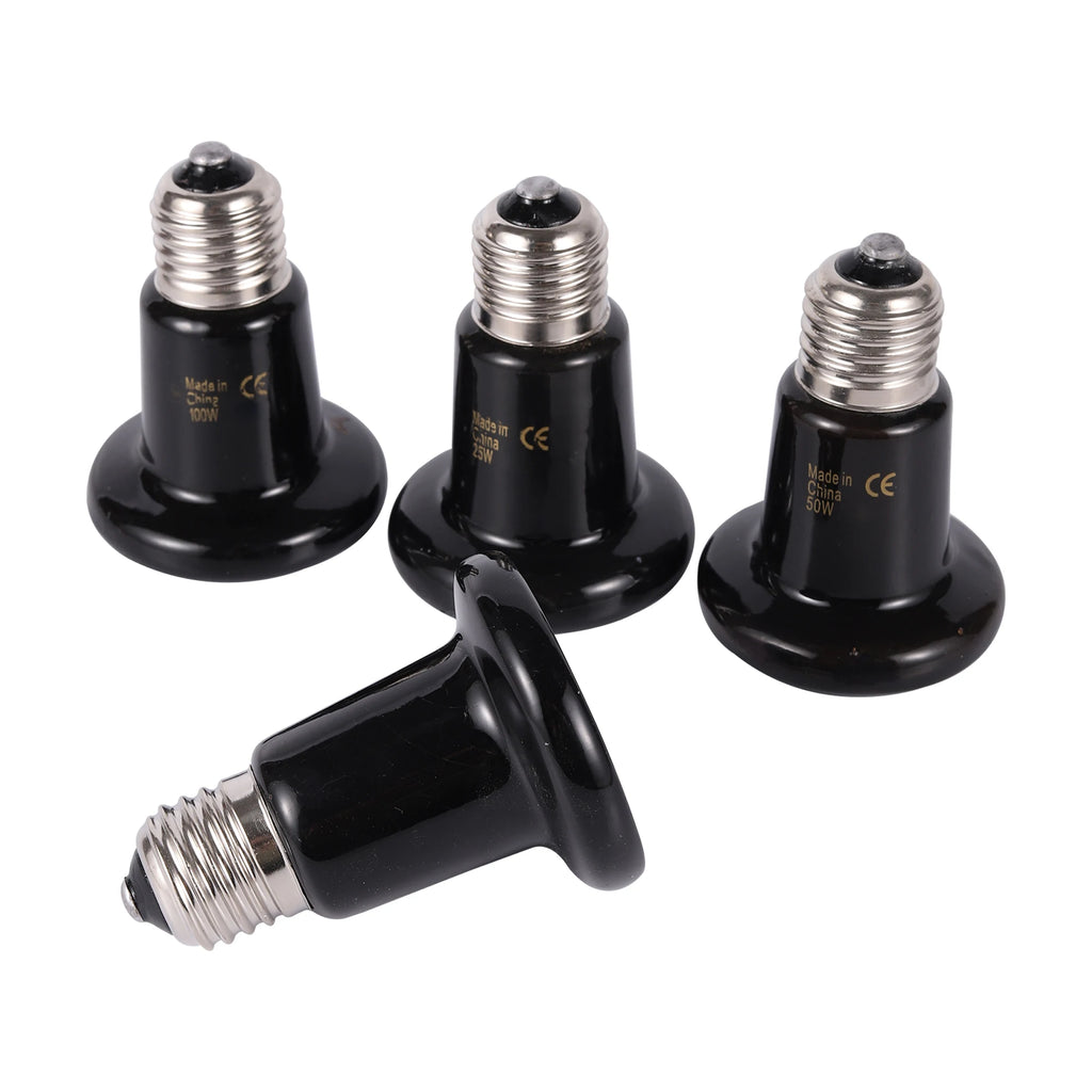 Ceramic Pet Heating Lamp — E27 Reptile Bulb for Tortoises, Snakes & Spiders