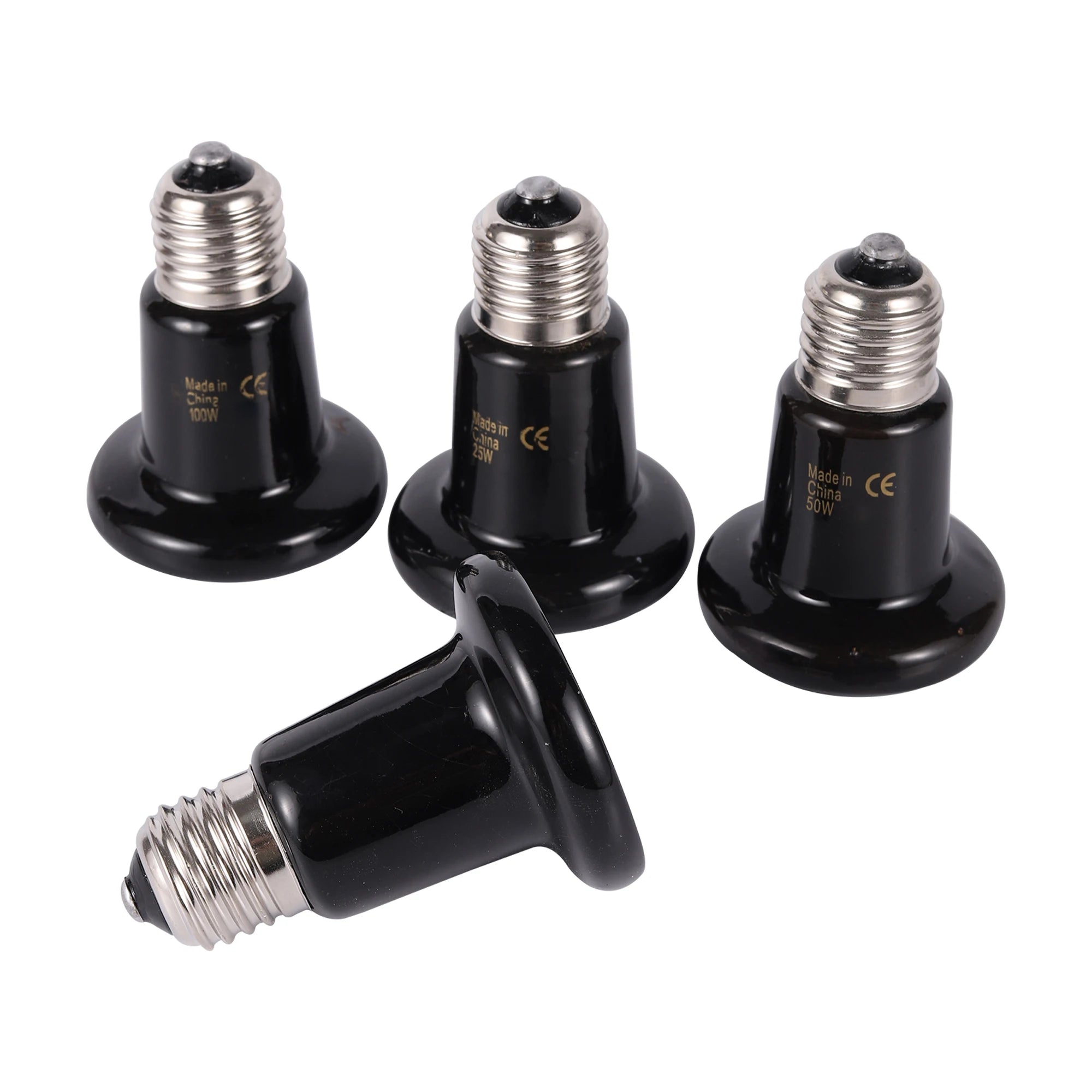 Ceramic Pet Heating Lamp — E27 Reptile Bulb for Tortoises, Snakes & Spiders