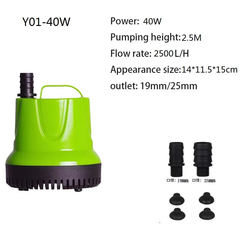 Submersible Water Pump for Aquarium, Pond & Fountain (Multi-Flow)