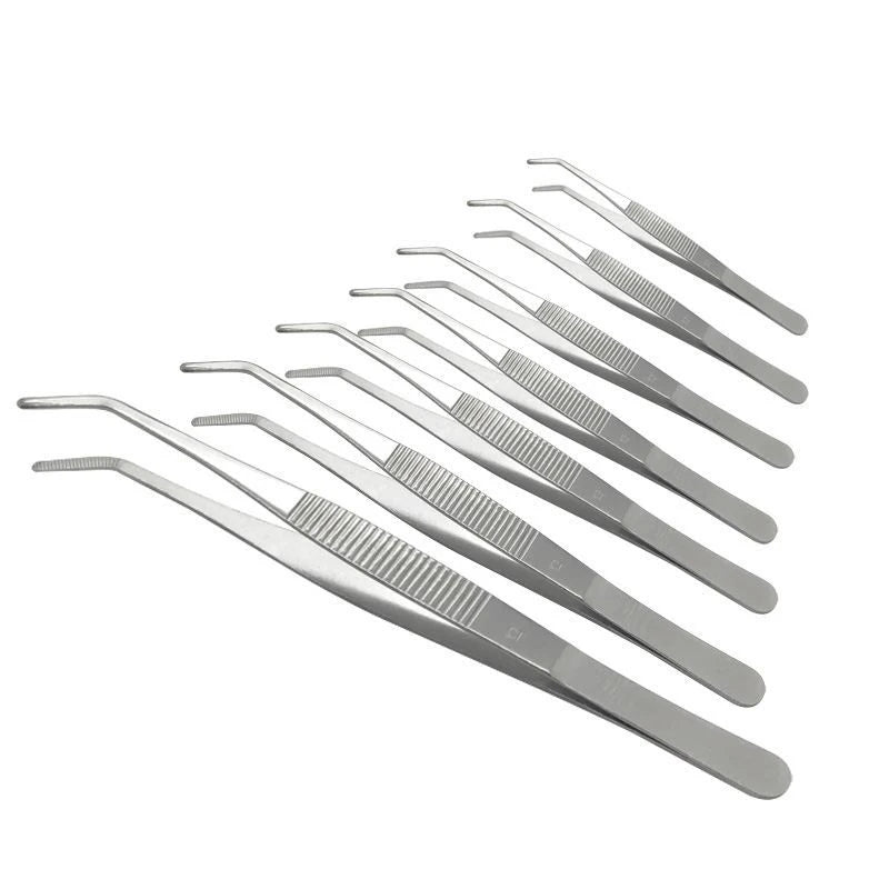Stainless Steel Feeding Tongs — Long Reach Tweezers for Reptiles & Spiders