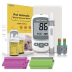Pet Blood Glucose Monitor Kit for Dogs & Cats - Pain-Free No-Coding System