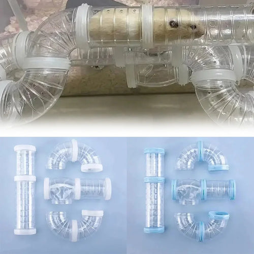 DIY Hamster Tunnel Tubes — Modular Maze Pipes for Small Pets