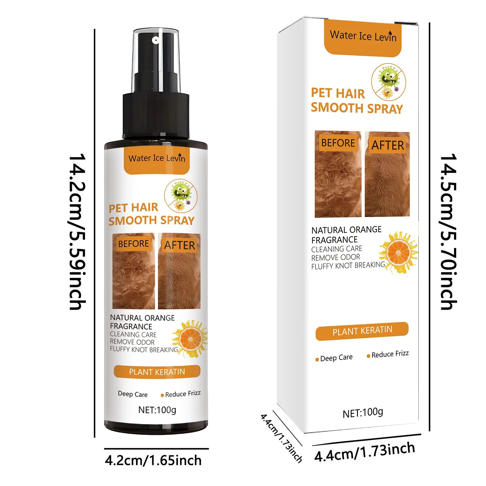 Pet Hair Smoothing Spray — Moisturizing Fur Shine & Softness