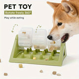 Rotating Slow Feeder Puzzle Toy for Cats & Dogs — Bite-Resistant Leaky Food Dispenser
