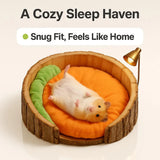 Carrot-Shaped Pet Bed — Thickened Cozy Mat for Rabbits & Guinea Pigs