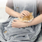 Cat Carrier Cuddle Apron (Soft Fleece, Hair Prevention, Warm Blanket)