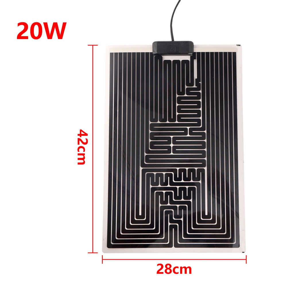 Adjustable Graphene Reptile Heat Mat — 10-Level Thermostat, 5W–45W