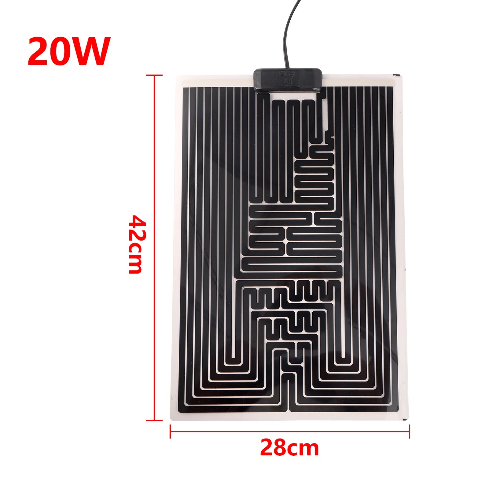 Adjustable Graphene Reptile Heat Mat — 10-Level Thermostat, 5W–45W