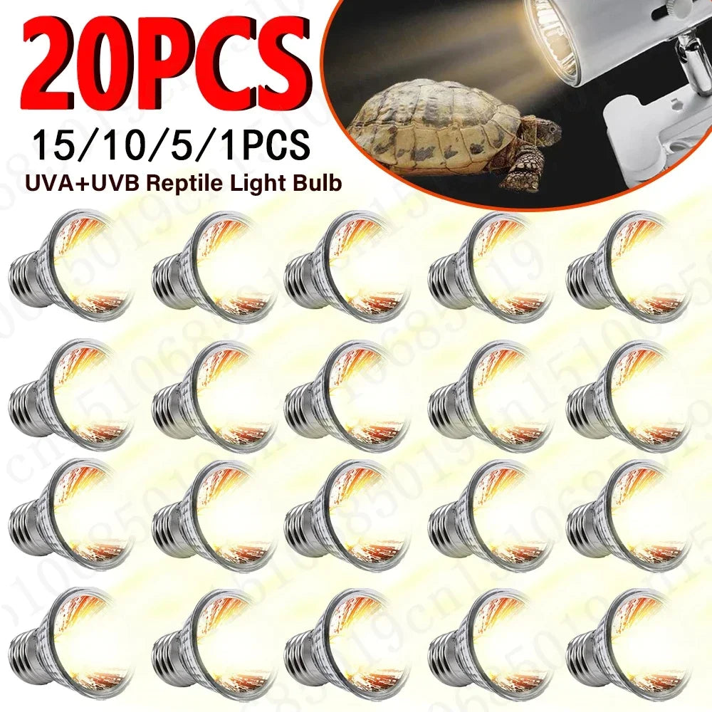 UVA+UVB Full Spectrum Reptile Basking Bulb — E27, Multi-Pack Options