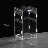 Clear Acrylic Reptile Habitat — Anti-Escape Breeding Box for Chameleons & Spiders