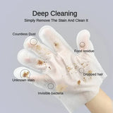 No-Rinse Pet Grooming Gloves — Five-Finger Design for Face, Ears & Paws, 6-Pack