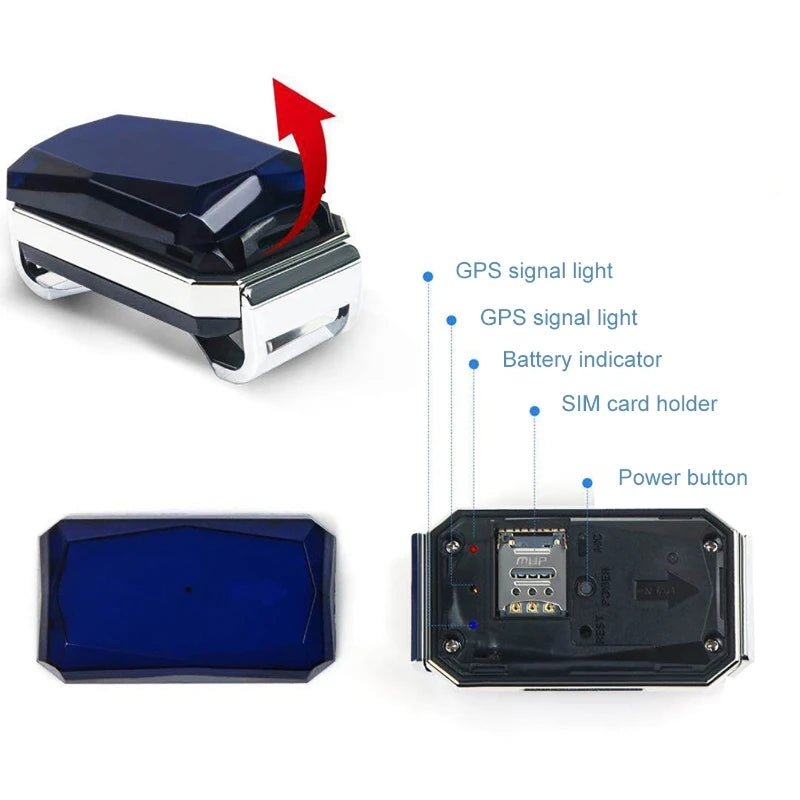 IP67 Waterproof GPS Collar Tracker for Cats & Dogs - Real-Time Smart Locator