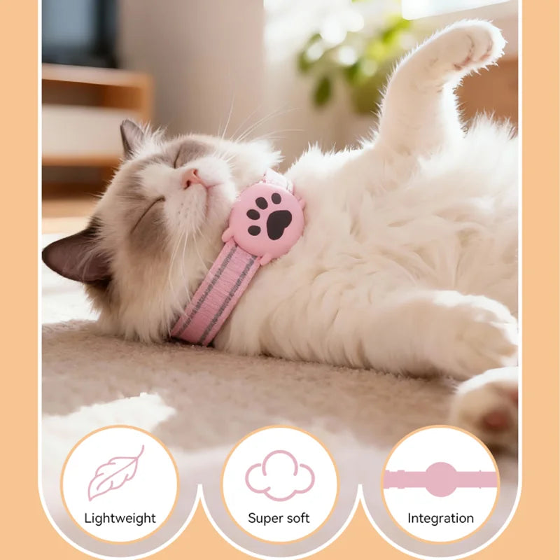 IP67 Waterproof GPS Animal Tracker Collar for Cats & Dogs (iOS & Android)