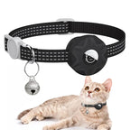 AirTag Collar Silicone Sleeve — Reflective Tracker Holder with Bell