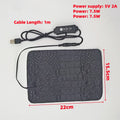 USB Leather Heating Pad — 3-Level Anti-Scratch Warmer for Reptiles & Small Pets