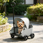 Sun Shade Pet Carriage Stroller for Small Pets — Lightweight Spacious Outdoor Carrier