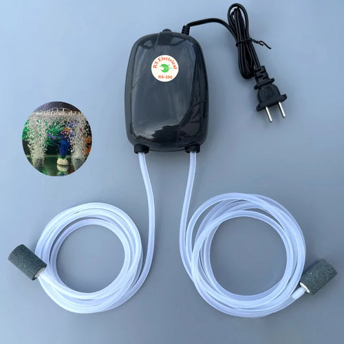 Ultra-Silent Aquarium Air Pump (3W/5W, 220V, Portable Oxygenator)