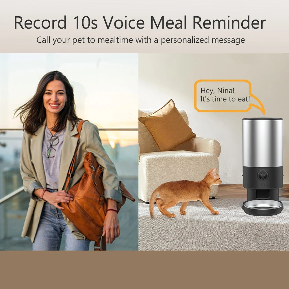 Smart Automatic Pet Feeder (Timed, Programmable, Dog & Cat)
