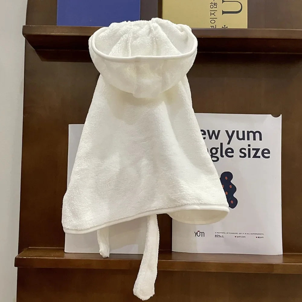 Hooded Dog Bath Robe — Super-Absorbent Cotton Towel for After Bath & Swim