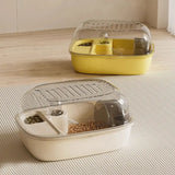 Transparent Hamster Habitat — Mini Villa-Style Small Pet Cage