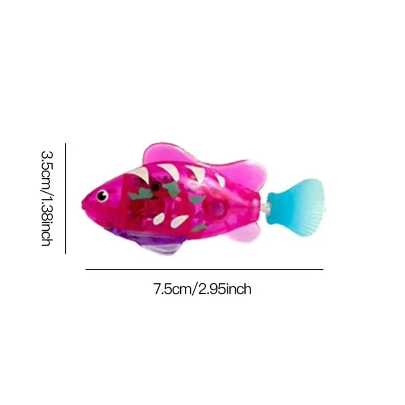 LED Swimming Robot Fish Cat Toy
