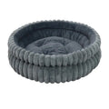 Round Velvet Pet Nest Bed with Removable Cover