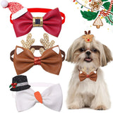 Leather Christmas Bowtie 30-Pack (Exquisite Small Pet Style)