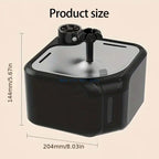 2.8L Auto Circulating Pet Water Fountain (Stainless Steel Tray, Non-Slip)