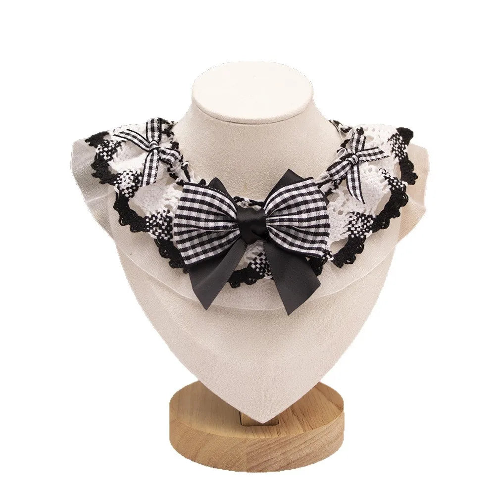 Lace Bow Pet Scarf