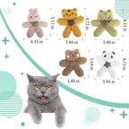 Plush Animal-Shaped Catnip Kicker Toy