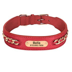 Custom Engraved Leather Dog Collar