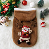 Christmas Flannel Hoodie for Dogs & Cats (Winter Clothes)