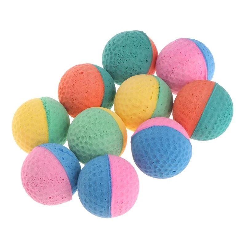 Colorful Latex Chew Balls for Pets (10-Pack)
