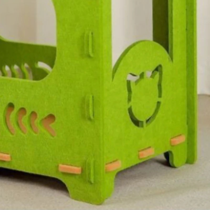 Two-Layer Tree Hole Cave Bed for Cats & Dogs, Eco-Friendly