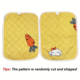 Carrot-Shaped Rabbit Pee Pad — Reusable & Machine Washable