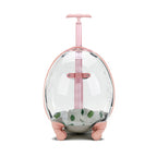 Transparent Large Capacity Handheld Pet Carrier & Portable Travel Cart for Cats & Dogs